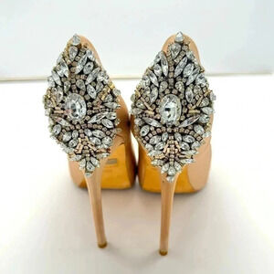 Pre-loved Badgley Mischka Kiara Nude Beige